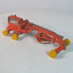Vintage 1970s Die Cast Zylmex Zee Toys Orange Road Grader Cat No 8102